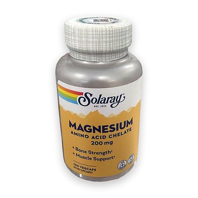 Solaray Magnesio Quelado 200 mg